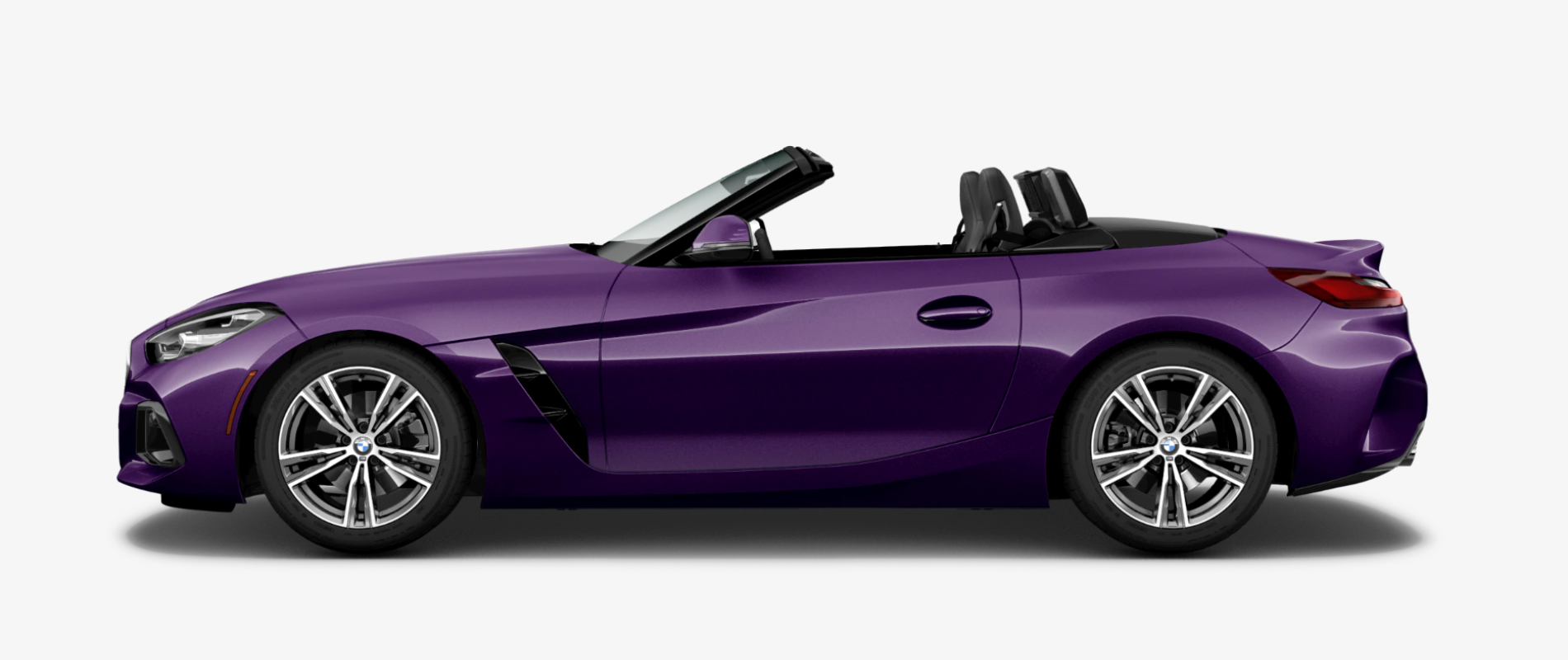 a purple BMW Z4